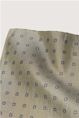  Sage Daisy Jacquard Silk Tie