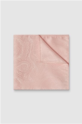  Pink Paisley Pocket Square
