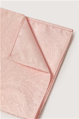  Pink Paisley Pocket Square
