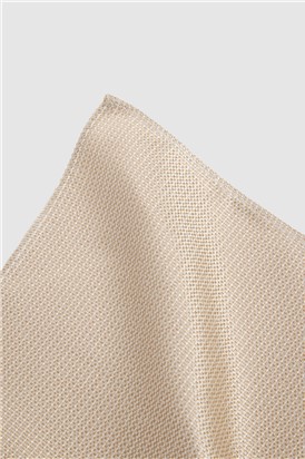  Ecru Textured Pocket Square