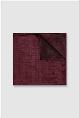  Burgundy Textured Pocket Square