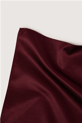  Burgundy Textured Pocket Square
