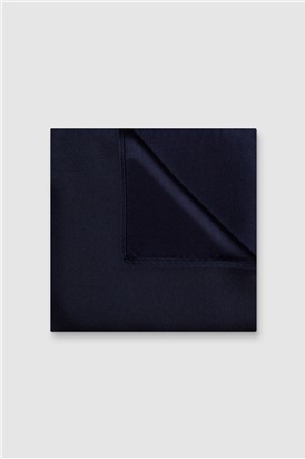  Navy Silk Pocket Square