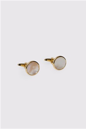  Gold Mother of Pearl Cufflinks