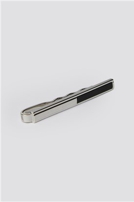  Silver Onyx Tie Slide