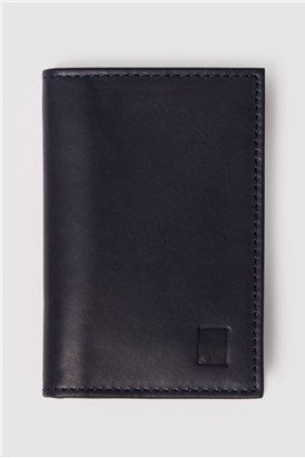  Navy Leather Card Holder