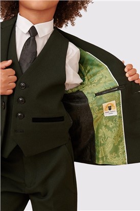  Bromley Children's Olive Green Three Piece Suit
