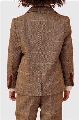  Ted Children's Tan Check Three Piece Suit