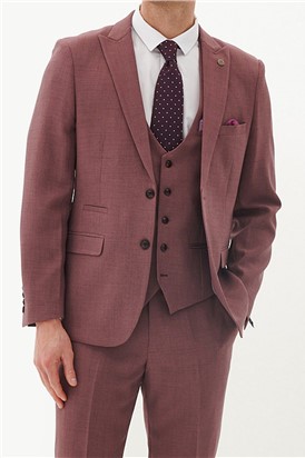  Tailored Fit Monty Mauve Suit