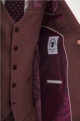  Tailored Fit Monty Mauve Suit
