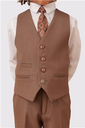  HM5 Children's Tan Check Three Piece Suit
