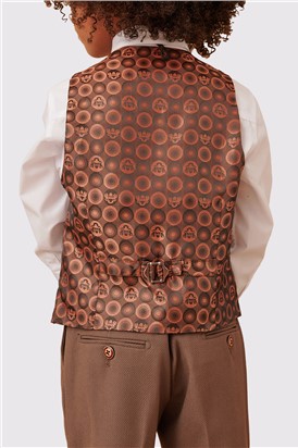  HM5 Children's Tan Check Three Piece Suit