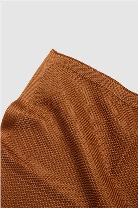  Rust Knitted Pocket Square
