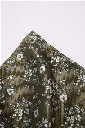  Sage Busy Floral Tie