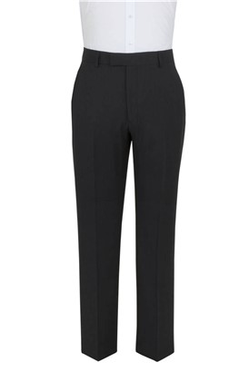  Charcoal Herringbone Suit Trouser