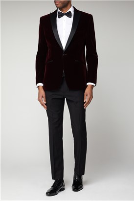  Merlot Velvet Dresswear Jacket