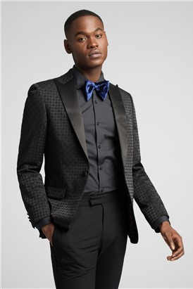  Slim Fit Large Houndstooth Dresswear Suit