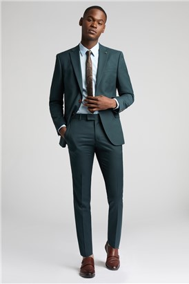  Slim Fit Bay Dark Teal Suit