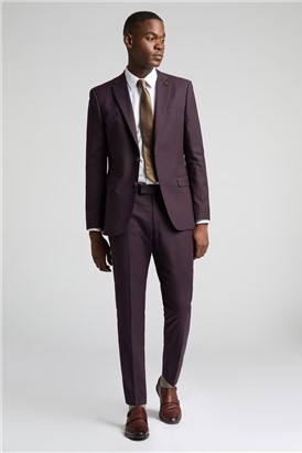  Slim Fit Bay Burgundy Trousers