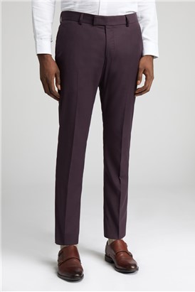  Slim Fit Bay Burgundy Trousers