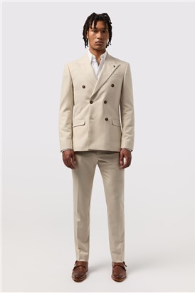  Slim Fit Blake Ecru Double Breasted Suit