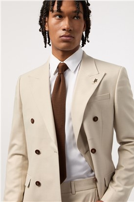  Slim Fit Blake Ecru Double Breasted Suit