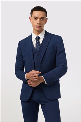  Slim Fit Montrose Bright Blue Waistcoat