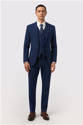 Slim Fit Montrose Bright Blue Waistcoat