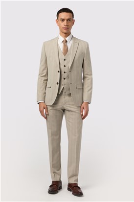  Slim Fit Putty Check Trouser