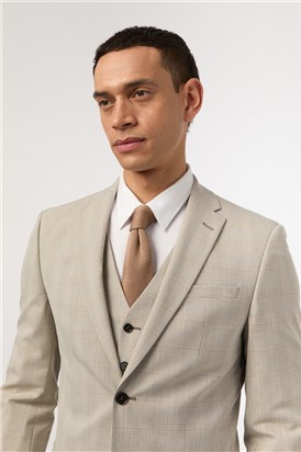  Slim Fit Putty Check Trouser