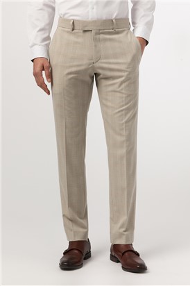  Slim Fit Putty Check Trouser