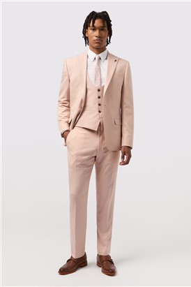  Slim Fit Blake Peach Waistcoat