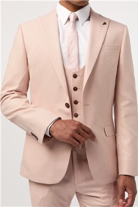  Slim Fit Blake Peach Waistcoat