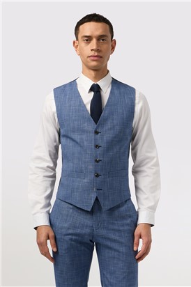  Slim Fit Blue Check Suit