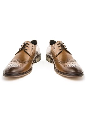  Tan Pace Brogue Shoe