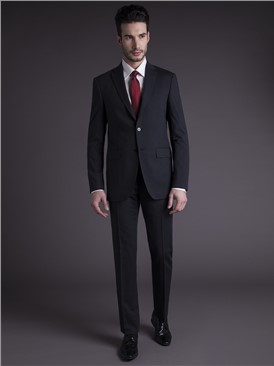  Charcoal Micro-Stripe Tailored Fit Suit