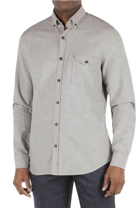  Silver Grey Flannel Shirt