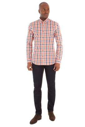  Orange Check Shirt