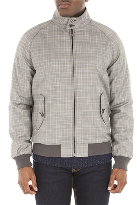  Grey Check Harrington Jacket