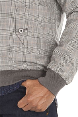  Grey Check Harrington Jacket