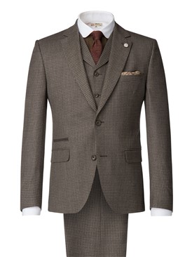  Taupe Muted Check Jacket