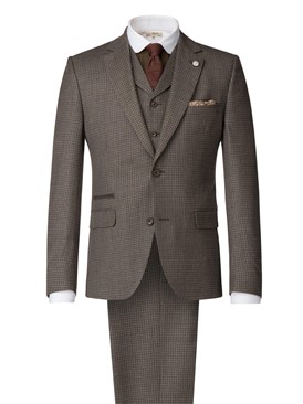  Taupe Muted Check Jacket