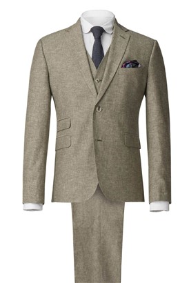  Green Linen Blend Jacket