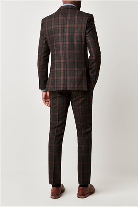  Green Tartan Check Slim Fit Suit Jacket