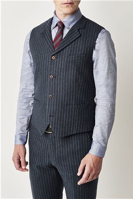  Blue Stripe Waistcoat