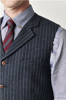  Blue Stripe Waistcoat