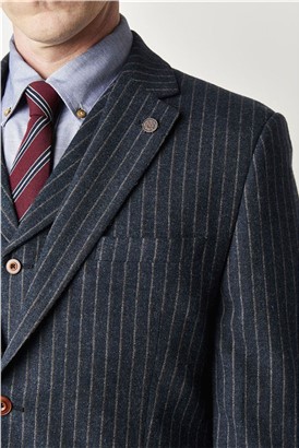  Blue Stripe Waistcoat