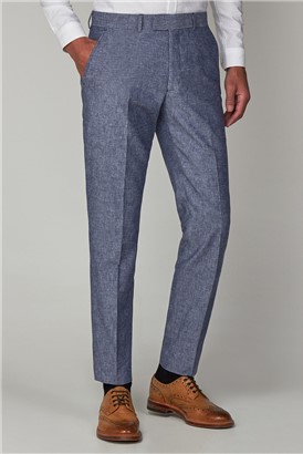  Dark Blue Linen Trousers