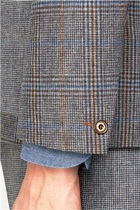  Regular Fit The Bloomsbury Plaid Men's Checked Grouse Suit Jacket