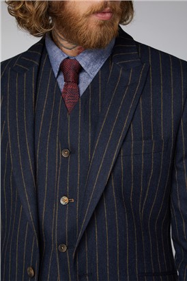  Navy Chalk Stripe Jacket